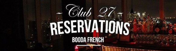 Free Download: Booda French - Club 27 Reservations EP