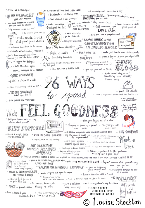 96 Ways to Spread FeelGoodness