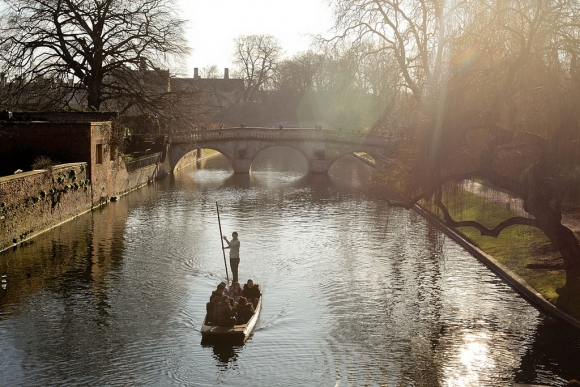Cambridge, View from Trinity Bridge