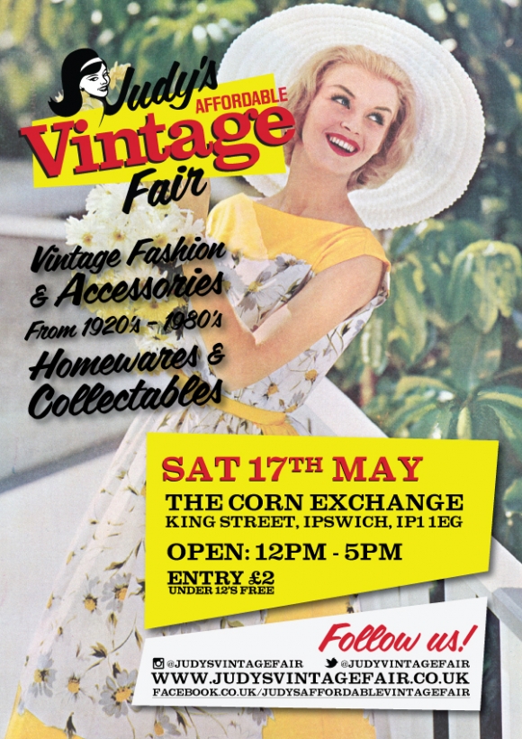 Judy’s Affordable Vintage Fair come to the Corn Exchange In May 2014!