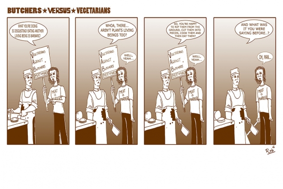 Versus Comics: Butchers Versus Vegetarians