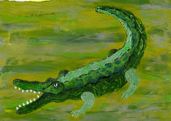 Crocodile before