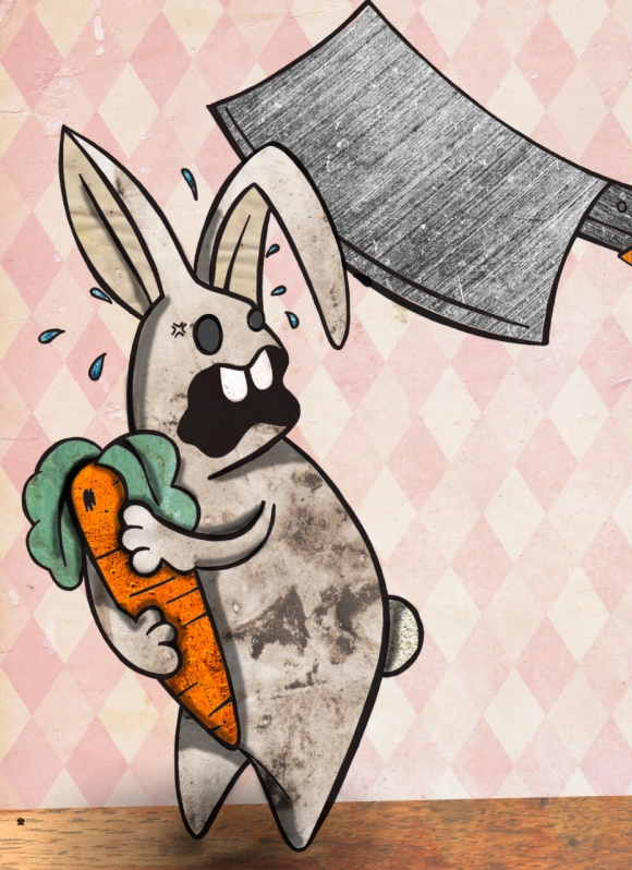 NO! Not my carrot!