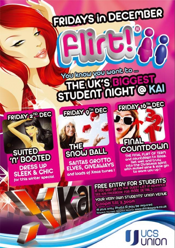 Flirt! Suited and Booted - Kai bar, Friday 2nd December